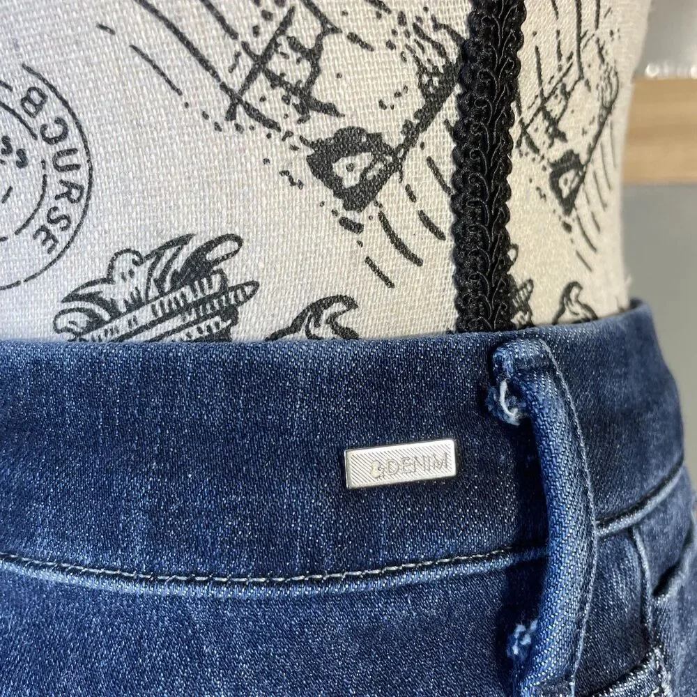 & Denim Women's 360 Stretch Jeans Skinny High Waist Size 28/32 Everyday Casual